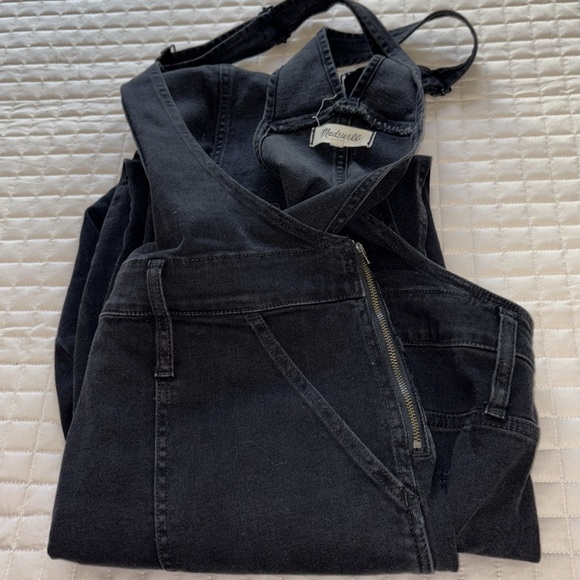 Madewell, Black Denim Overalls, size 2x - Picture 5 of 5